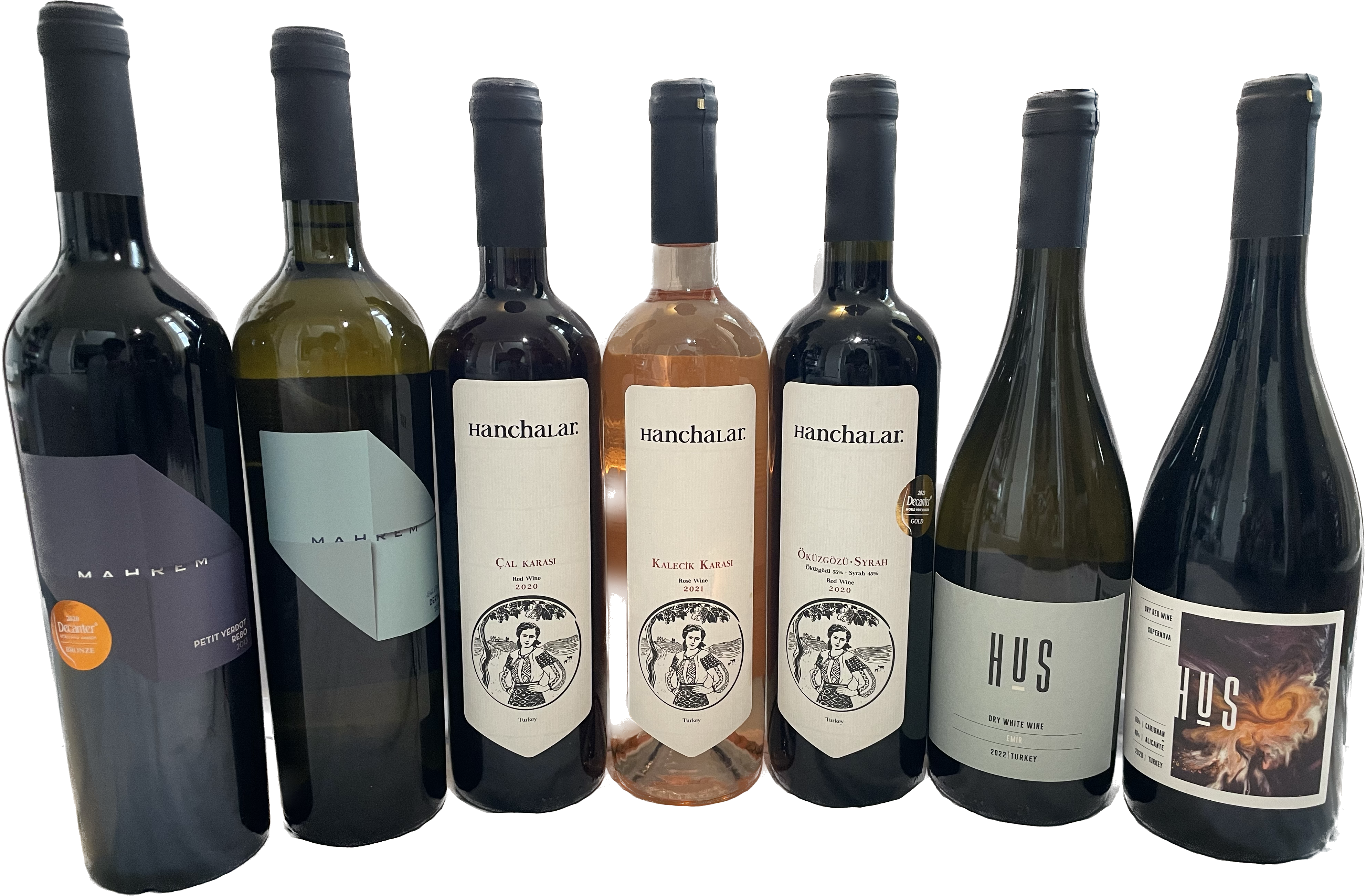 Ruby Imports full bottle lineup featuring Mahrem, Hanchalar, and HUS wines